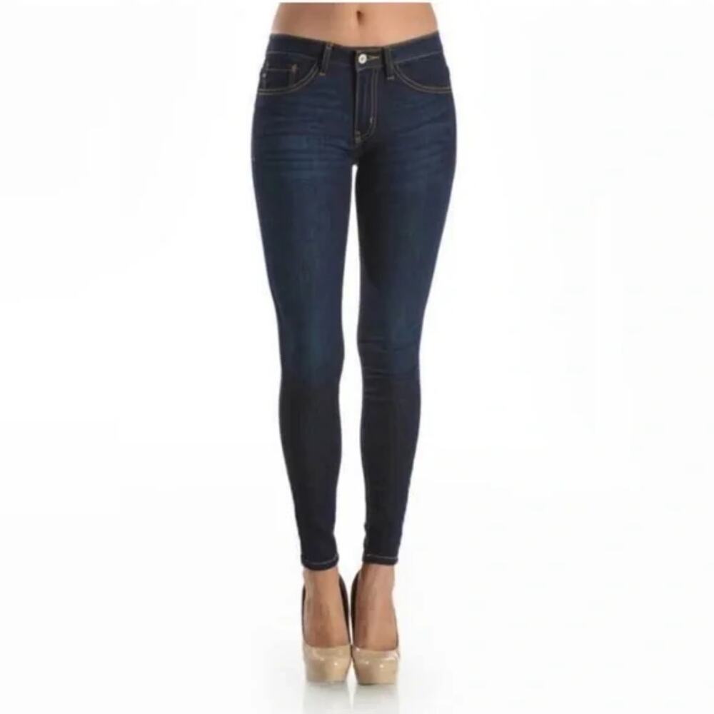 KANCAN Skinny Estilo Dark Wash Mid Rise Jeans | 27